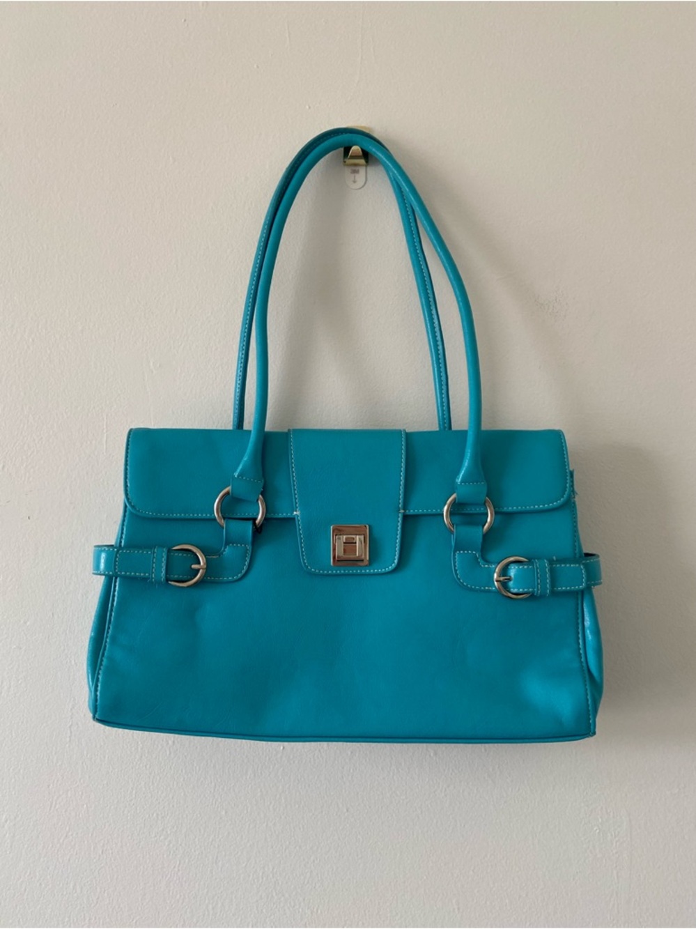 Vintage Y2K Teal Shoulder Bag